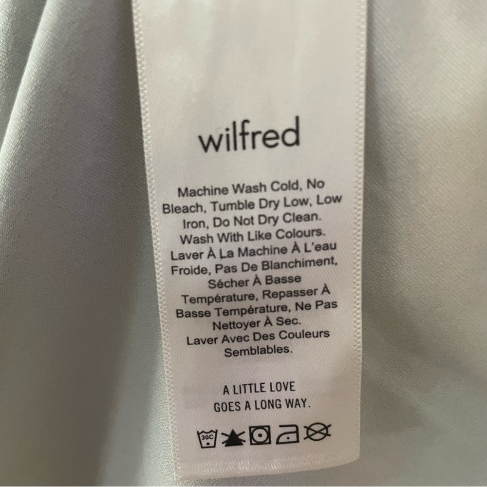 Aritzia Wilfred Black Fleure Long Sleeve Floral Mini Dress- Size Small (bin 3M) - Picture 7 of 9